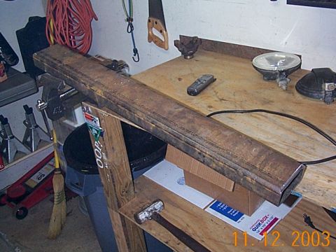 1986 Ford Bronco - 2x4x3/16 inch used for front x-member.