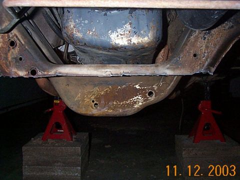 1986 Ford Bronco - still needs to be cleaned up with the grinder.