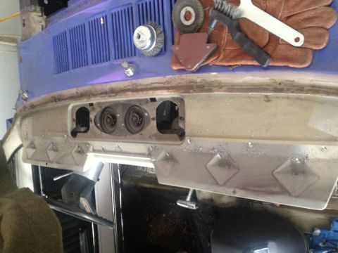 1965 Ford Mustang - 65 mustang dash before pad delete