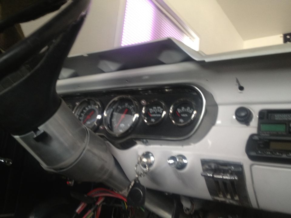 65 mustang dash before pad delete