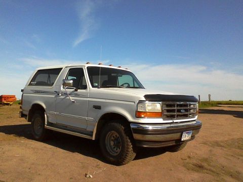 1994 Ford Bronco - This 1994 Ford Bronco is shown from the front three-quarter view on a sunny day.