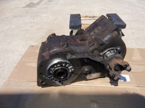 1968 Ford Bronco - A used transmission and transfer case assembly is shown, with visible rust and wear.