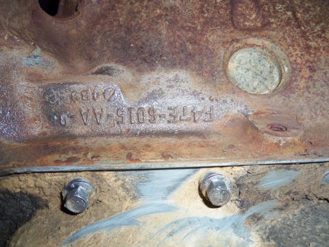 1968 Ford Bronco - The engine block shows casting numbers, but no year is visible.