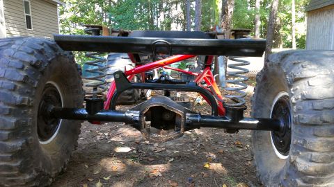1978 Ford Bronco - Custom suspension and axle assembly on a modified off-road vehicle.