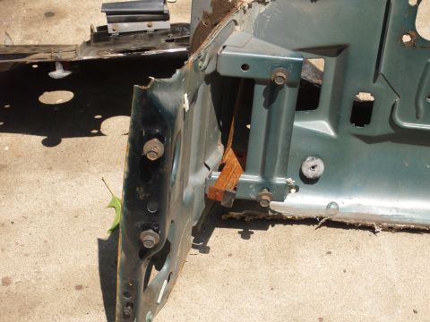 1988 Ford Bronco - this is the nice shot of the inner A piller. I ended up cuting the pillar off the firewall, because it just wasn't lining up good enough fo…