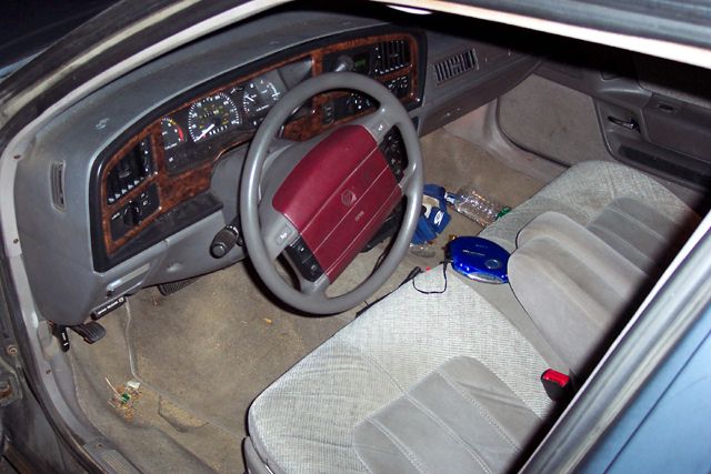 Note the red airbag.  That happened when a Saturn hit me.  My car still drives.  Saturn is a tin can.