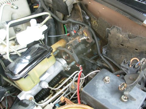 1997 Chevrolet Silverado 3500 - WithOUT disconnecting any brake lines, I pulled the master cylinder off and out of the way.