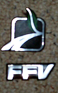 2003 Ford Expedition - Close-up of an FFV emblem and associated logo.