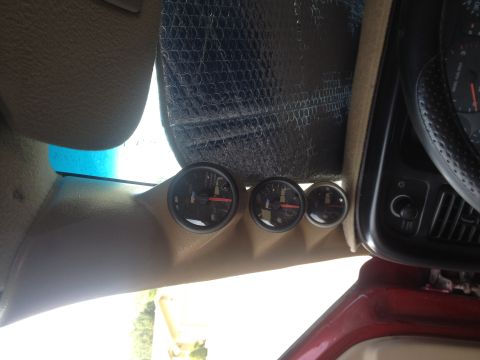1997 Dodge 2500 - glowshift triple gauge pod in 97 Dodge 2500 Cummins
