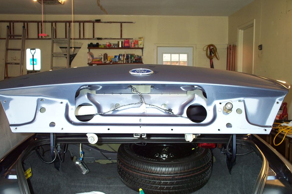 The trunk lid, without the fascia.