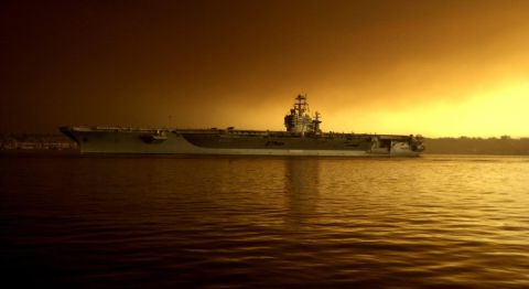 1993 Ford Taurus - The USS John C. Stennis, my brother's aircraft carrier, and the San Diego fire.