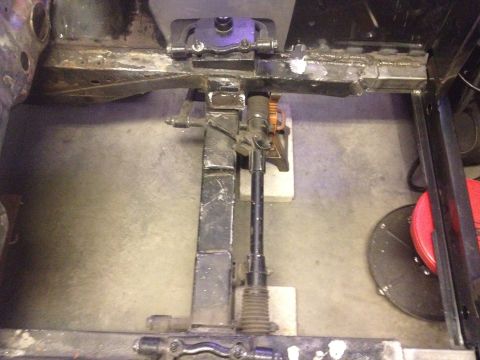 1965 Ford Mustang - 65 Mustang cut out old 460 mounts and 2nd crossmember that was welded into car.