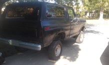 1979 Ford Bronco - Rear view of a 1978 Ford Bronco, showing its body style and rear bumper.