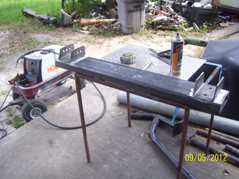 1990 Ford Bronco - Front spring hanger crossmember.