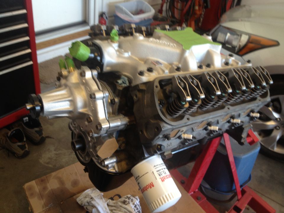 65 Mustang 302 non EGR Edelbrock Performer Intake on w/ ARP intake bolts