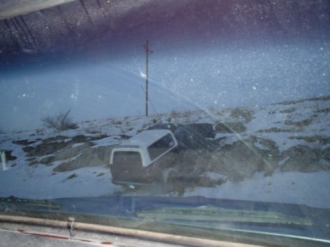 1981 Ford Bronco - Mike climbing the Icy ND cliff!!