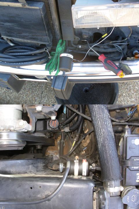 1997 Chevrolet Silverado 3500 - To protect the new hydroboost, and everything else in the power steering system, I added a Magnefine 3/8" filter by disconnecting the line…