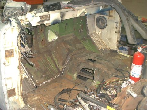 1966 Ford Bronco - replaced floor section