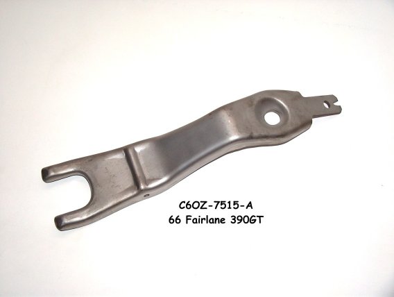 Metal automotive part with text 'C6OZ-7515-A 66 Fairlane 390GT' and 'SUPERMOTORS.NET' logo