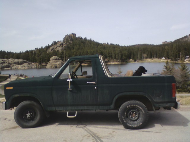 Here it is a year later, topless and with my dog running co-pilot.