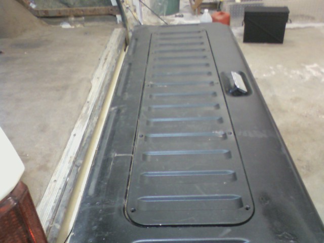 The tailgate would be getting some abuse, so I used some bedliner on it.
