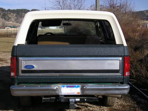 1986 Ford Bronco - I never did like the white color, and I'd just seen an old trail rig that had been Rhino lined on the outside, so that decided to try that.…