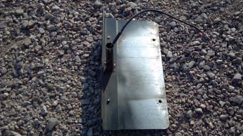 1986 Ford Bronco - The backside of the license plate bracket. Just some round tube and a piece of angle iron.
