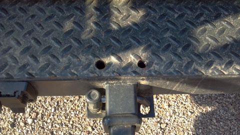 1986 Ford Bronco - These are the holes were the locking pins for the swing arms mount.