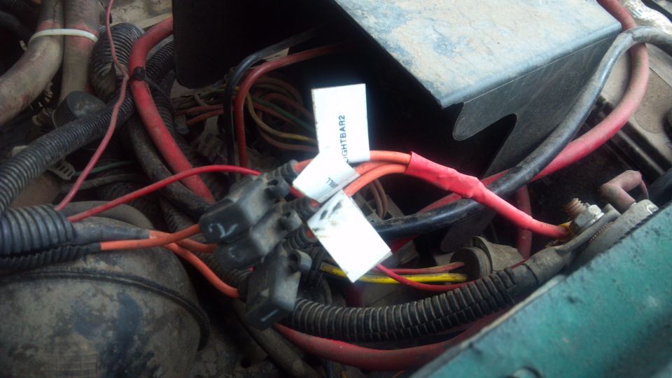 8 ga wire coming from the starter solenoid, then feeding into fuse holders for each 10 ga circuit.  Labels are your friend