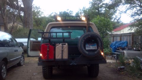1986 Ford Bronco - Rear lights fired up.