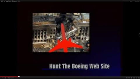 1991 Eagle Talon - An aerial view shows a damaged building with a red graphic of an airplane superimposed over it, accompanied by text related to a website.