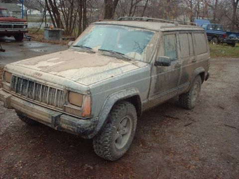 1993 Ford Bronco - thought he could go through a big mud hole because he has a jeep
