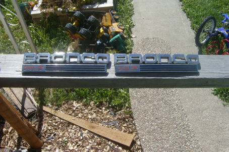 1989 Ford Bronco - Fender badges (both sides, both sets): $20