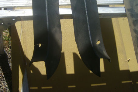 1989 Ford Bronco - Damaged mount holes in upper interior hardtop trim pieces