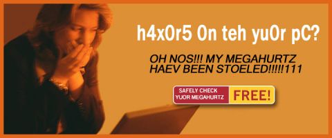 1993 Ford Taurus - A woman reacts to a humorous computer virus advertisement on a laptop screen.
