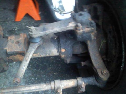 1993 Ford F-150 - Close-up of a Dana 60 axle assembly, showing steering and suspension components.