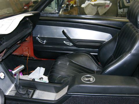 1968 Shelby GT350 - Burton Custom Door Panels. Fox body arm rest Billett Specialties door hardware. Ellinore console B&M Unimatic shifter (for pick-up truck co…