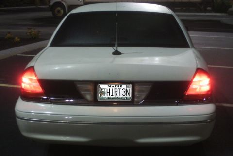 1998 Ford Crown Victoria - new tail lights at night, tint disappears no restricted visibility