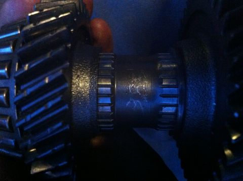 1993 Ford Probe - Close-up view of interlocking transmission gears, likely from a manual gearbox.
