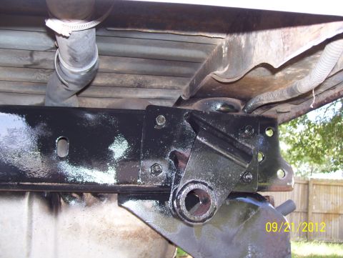 1990 Ford Bronco - Undercarriage view of a vehicle's frame and suspension components, with a date stamp of 09/21/2012.