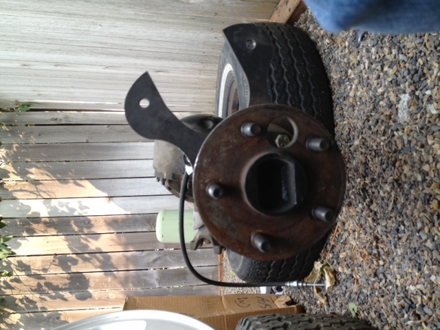 rear disc bracket 8" rear end