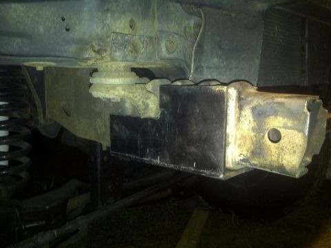 1995 Ford Bronco - I ended up having to cut 3" off of the back of my crossmember due to my mistake of welding in the 2x4 too far foward
