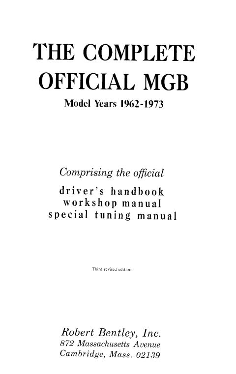 1971 MG B “Lisa's B”