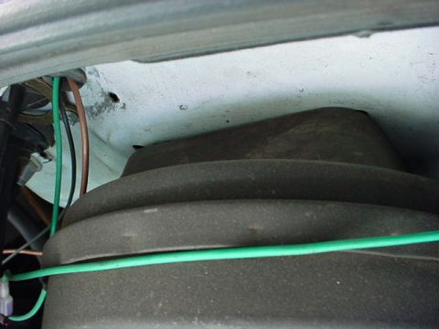 1991 Ford LTD Crown Victoria - Close-up view of an engine component with visible wiring.