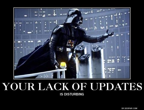 1996 Ford F-150 - A meme Darth Vader with the text 'YOUR LACK OF UPDATES IS DISTURBING'.