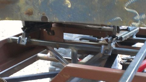 1978 Ford Bronco - Undercarriage view showing frame and suspension components.
