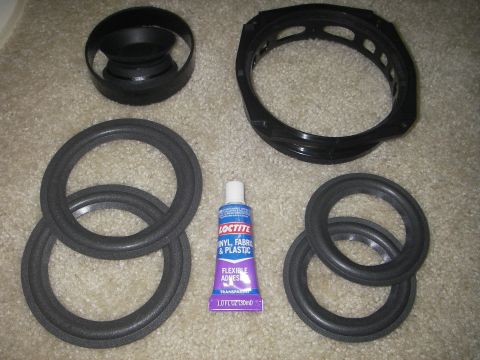 1996 BMW Z3 - i was afraid that the adhesive that comes with the foams might not stick to the plastic parts, and the foams got a little weird from the Lo…