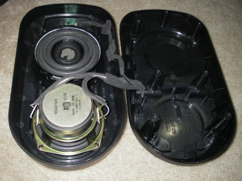 1996 BMW Z3 - rebuilt passive radiator & driver installed into the housing