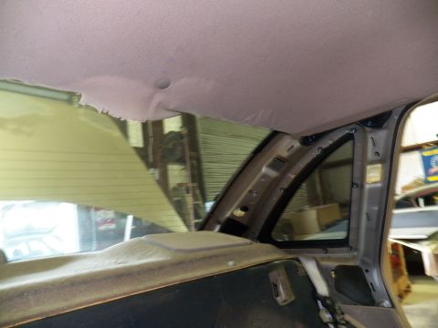 1993 Ford Crown Victoria - About to remove the quarter windows.