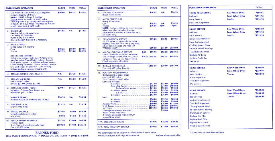 Banner Ford Service Menu rear 300dpi
